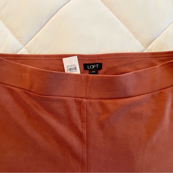 LOFT Terracotta color  Wide-Leg Pants - Picture 3 of 4